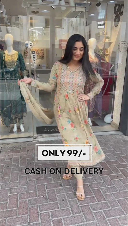 LIGHT MEHENDI GREEN PRINTED MUSLIN STRAIGHT SUIT WITH DIGITAL TOP AND DUPATTA - Image 2