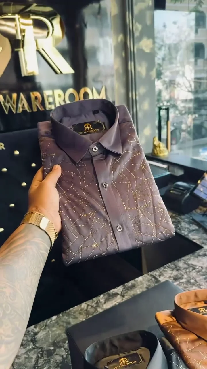 Men’s Premium Designer Partywear Shirt - Image 2