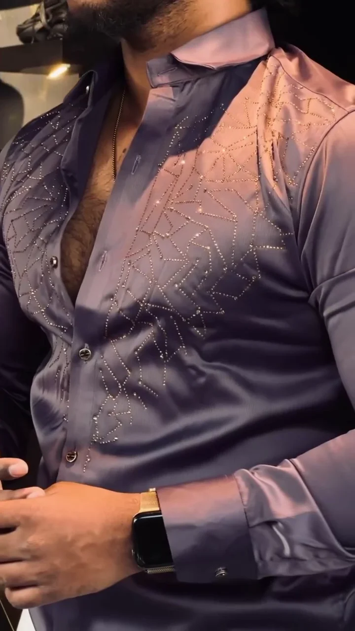 Men’s Premium Designer Partywear Shirt - Image 8