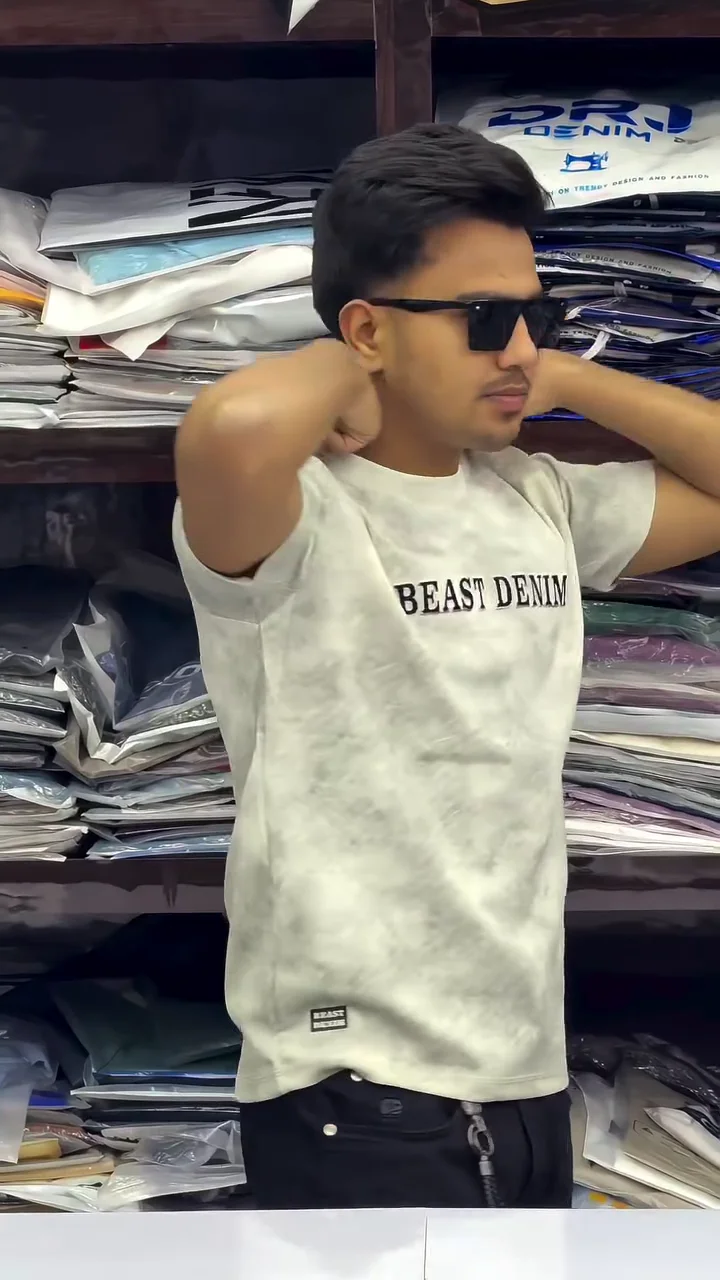 Pure Cotton Typography Printed Washed T-shirt - Image 2