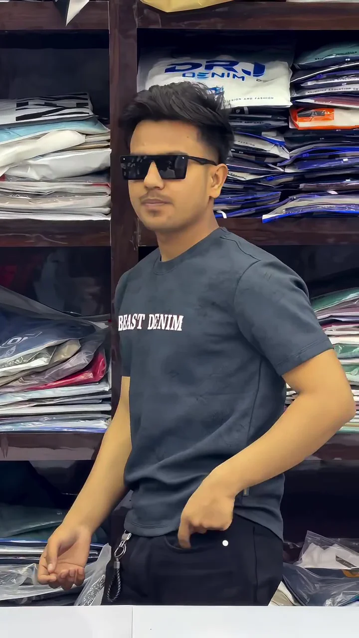 Pure Cotton Typography Printed Washed T-shirt - Image 3