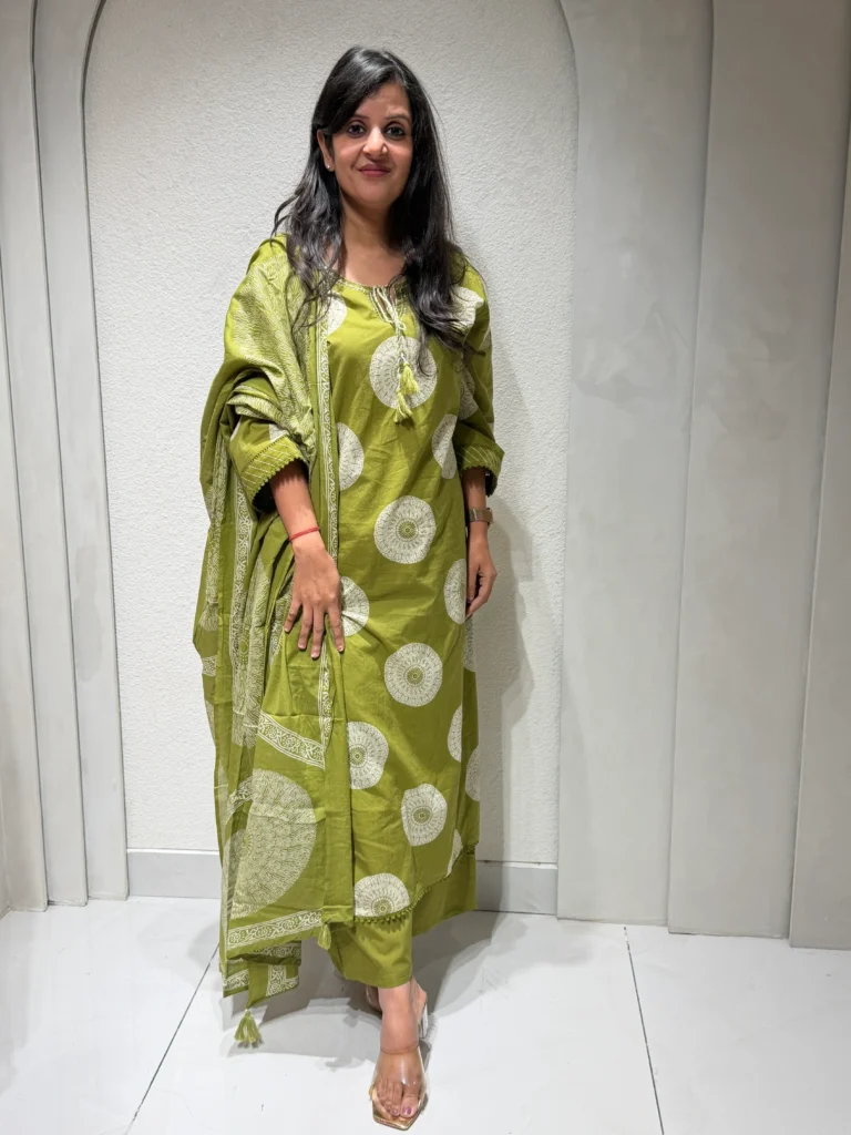 Premium Cotton Suit Set – Green - Image 6