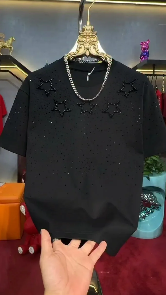 Mens Black Short-Sleeve T-shirt ✨ - Image 2
