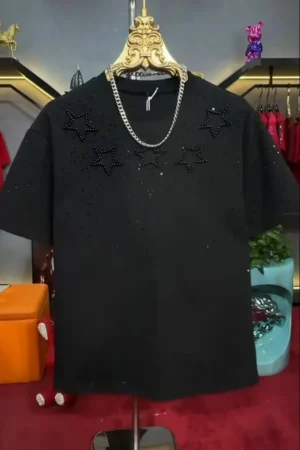 Mens Black Short-Sleeve T-shirt ✨