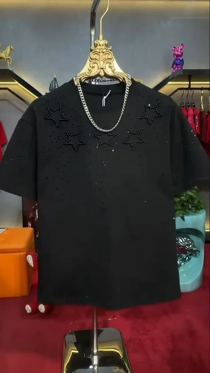 Mens Black Short-Sleeve T-shirt ✨