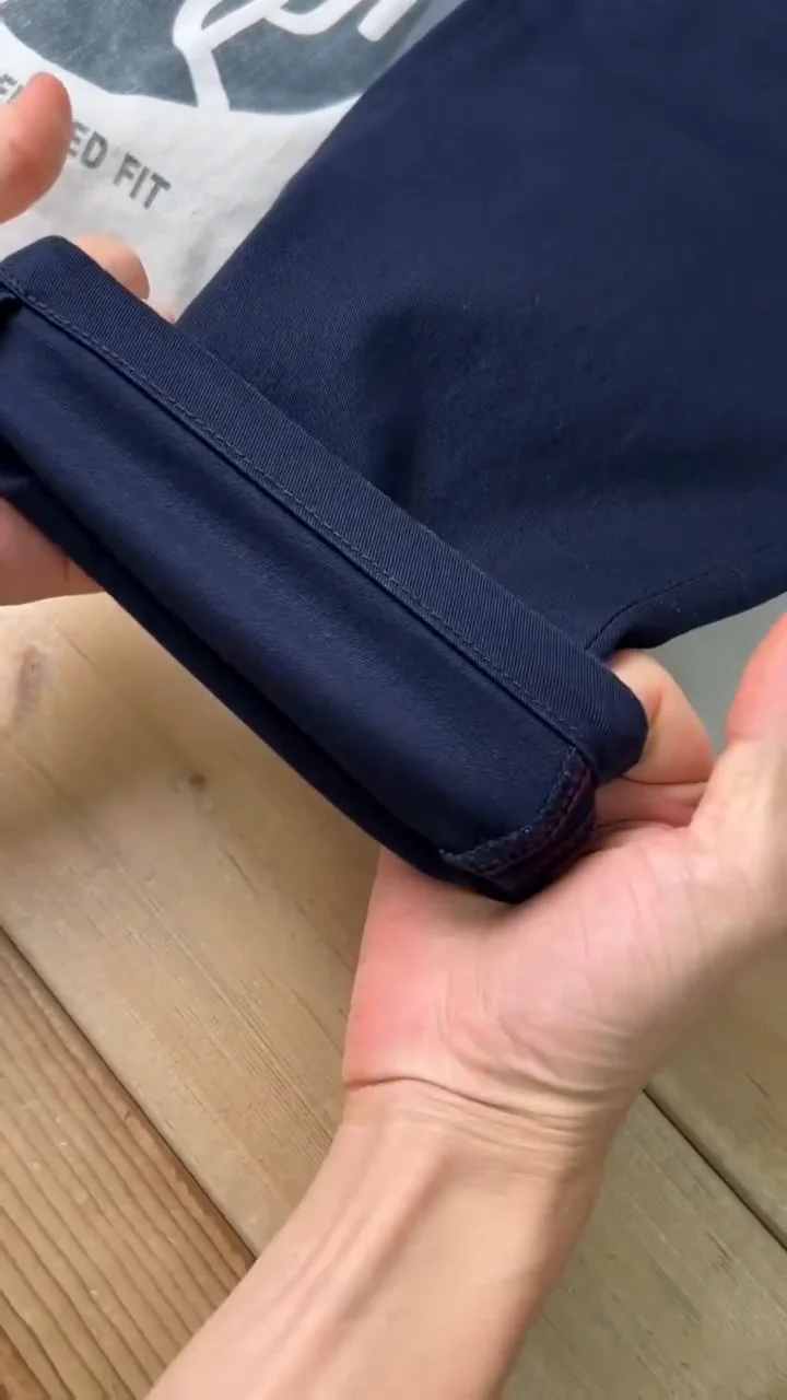 Men’s Navy Blue Slim-Fit Stretch Chino Pants ✨ - Image 6