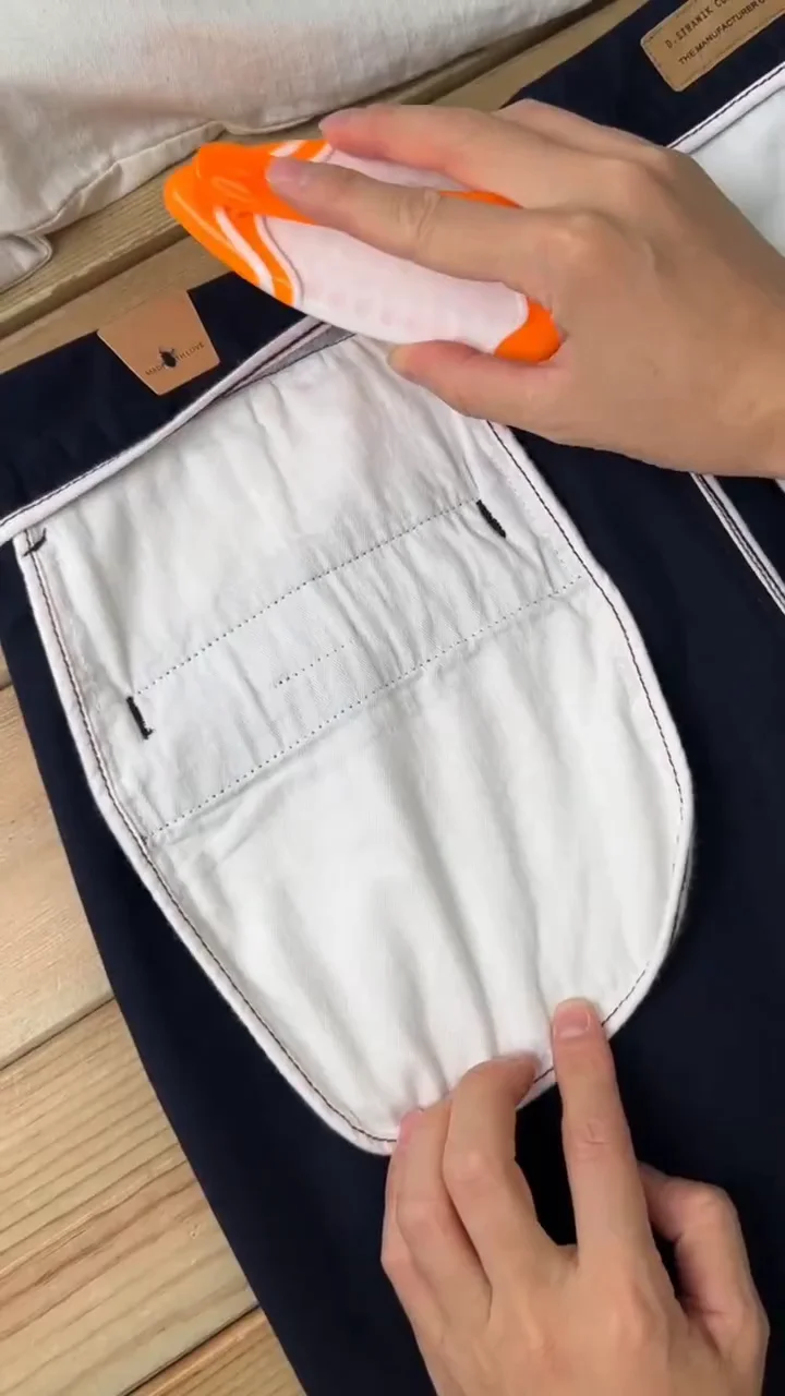 Men’s Navy Blue Slim-Fit Stretch Chino Pants ✨ - Image 5