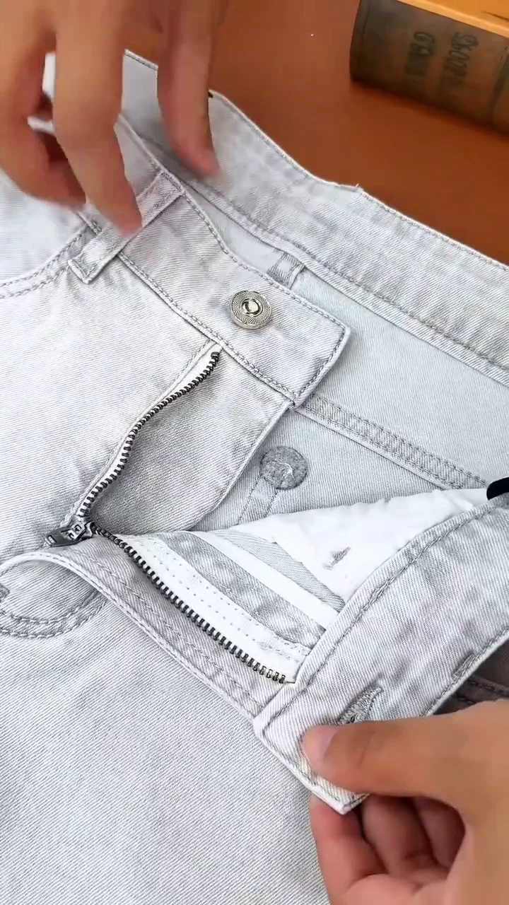 Men’s White Slim-Fit Stretch Chino Pants ★ - Image 3