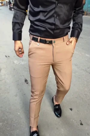 Men’s Slim-Fit Formal Stretch Trousers ✨
