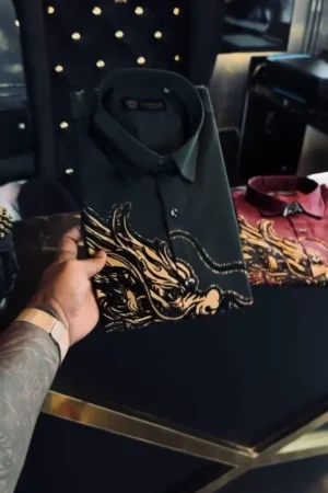 Men’s Designer Printed Formal Shirt ✨