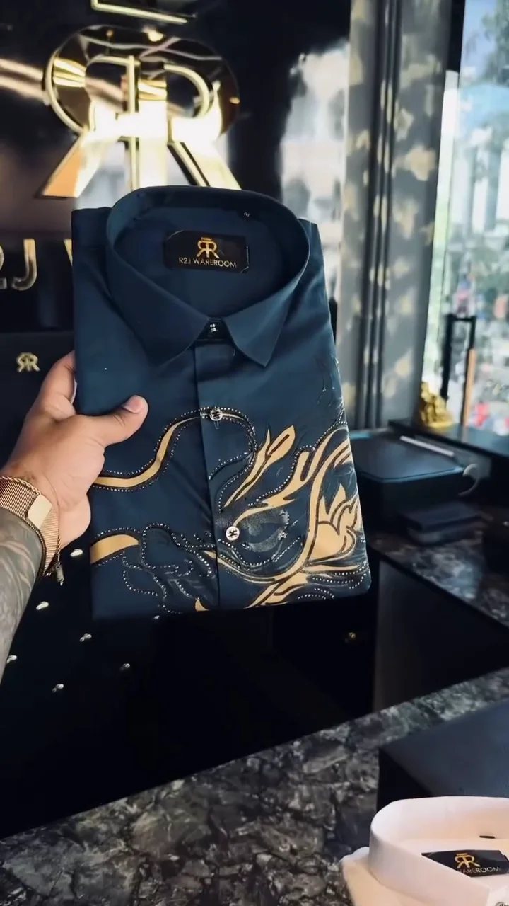 Ornate Embellished Dress Shirt ✨ - Image 5