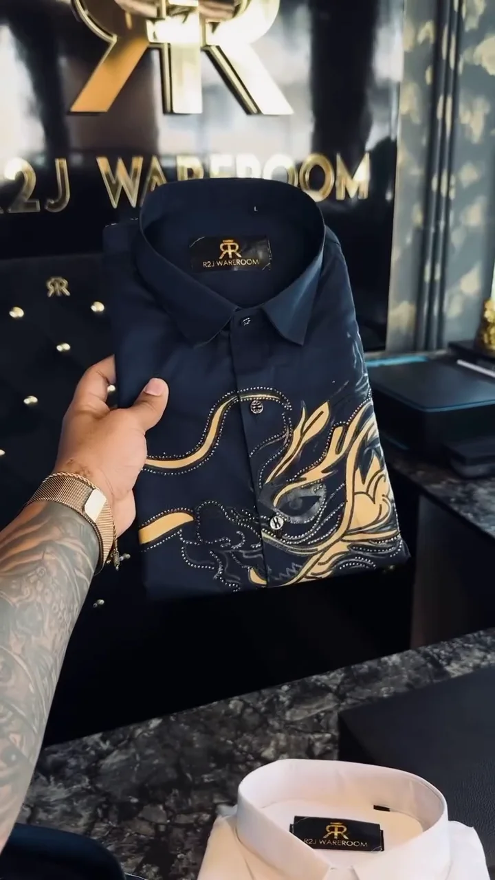 Ornate Embellished Dress Shirt ✨ - Image 8