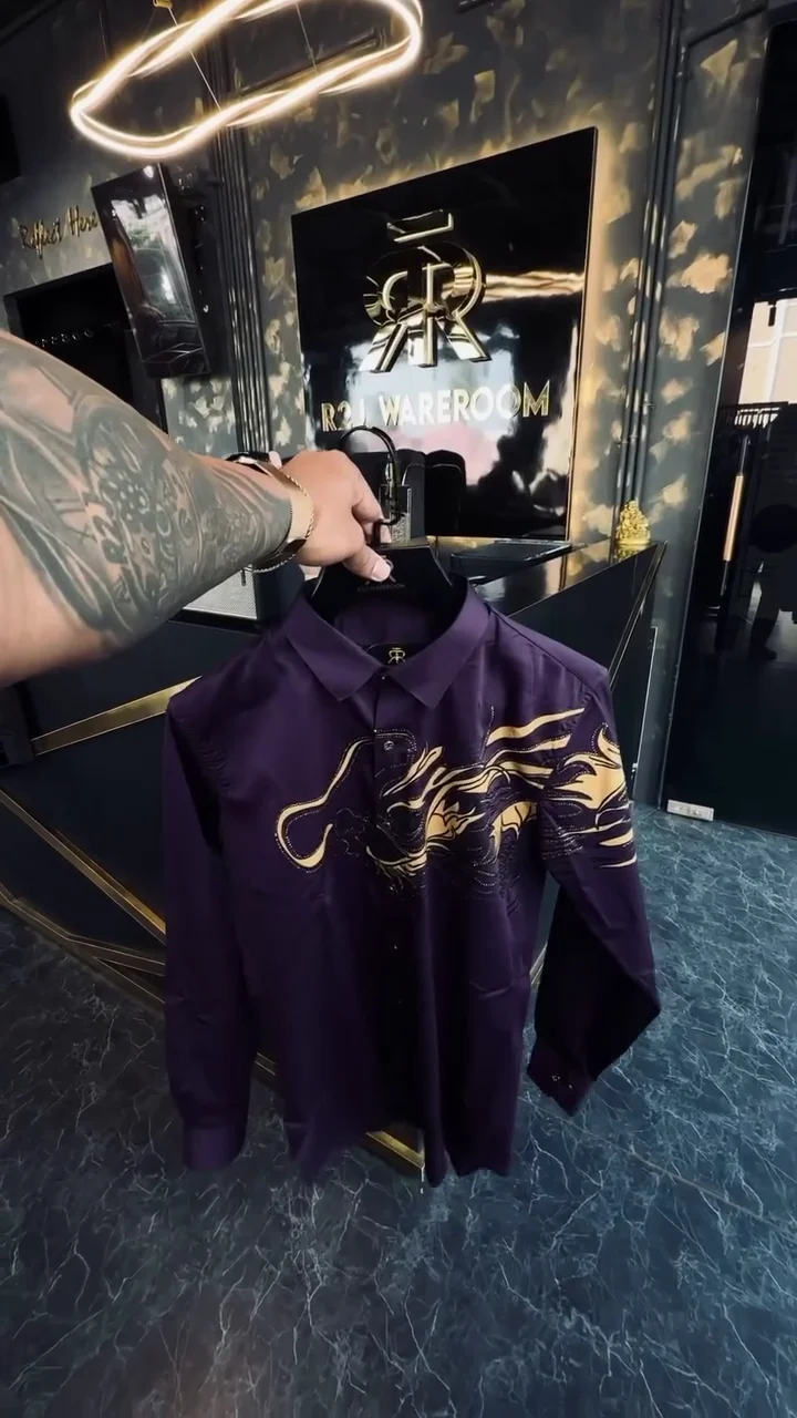 Ornate Embellished Dress Shirt ✨ - Image 7