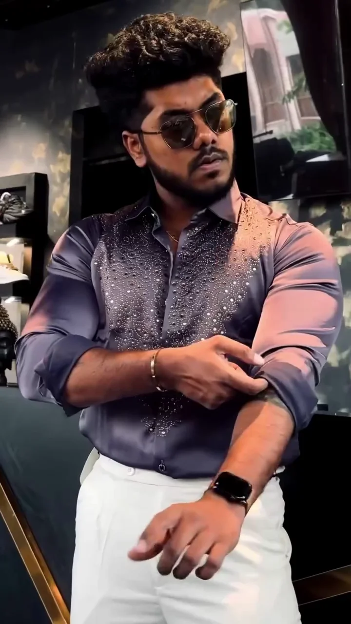 Crystal-Embellished Luxury Dress Shirt ✨ - Image 11