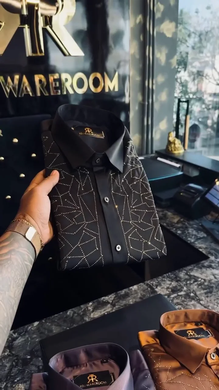Men’s Premium Designer Partywear Shirt ✨ - Image 4