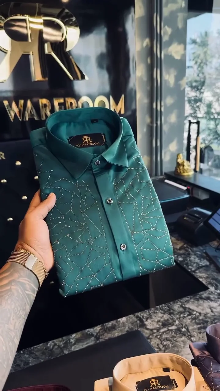 Men’s Premium Designer Partywear Shirt ✨