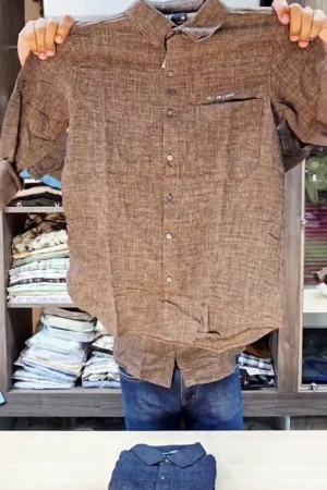 Men and Boys Short Sleeves Collared Neck Button Front Textured Polyester Regular Fit Holiday Shirts ✨