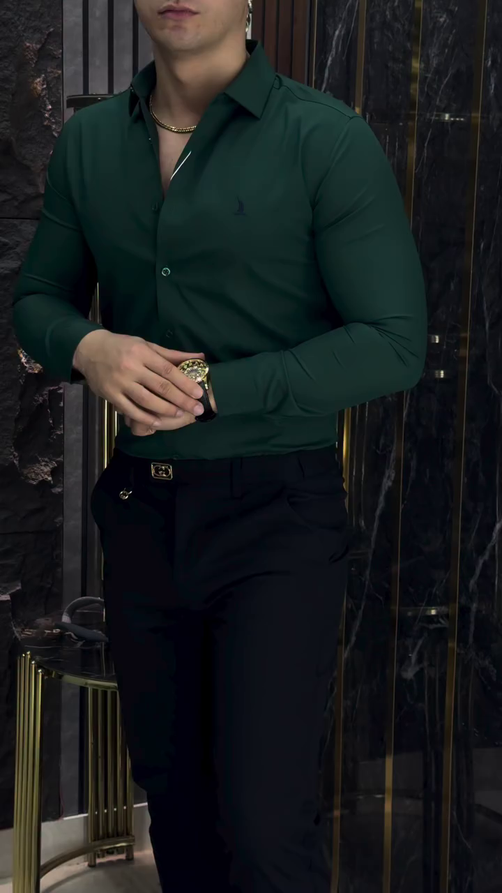 Men’s Cotton Blend Solid Shirt ✨ - Image 4
