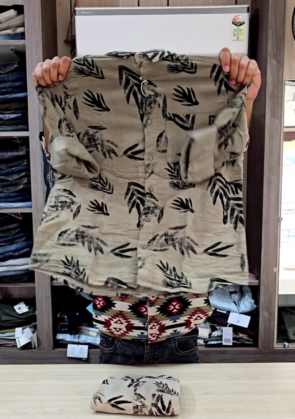 Boxy Fit Tie-Dye Printed Lyocell Shirt for Men ★ - Image 3