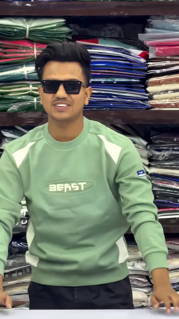 Men Striped Relaxed Fit Sweatshirt ✨ - Image 4