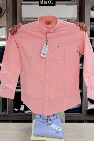 Classic Minimal Style Men’s Plain Solid Shirt ★