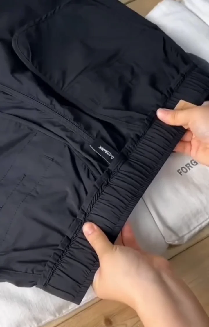 Casual Solid Men’s Regular Fit Drawstring Cargo Pants with Multiple Pockets ★ - Image 3